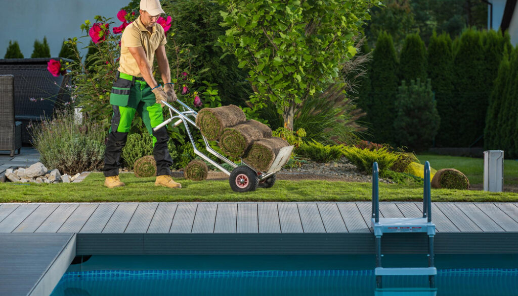 swimming pool landscaping in Dubai