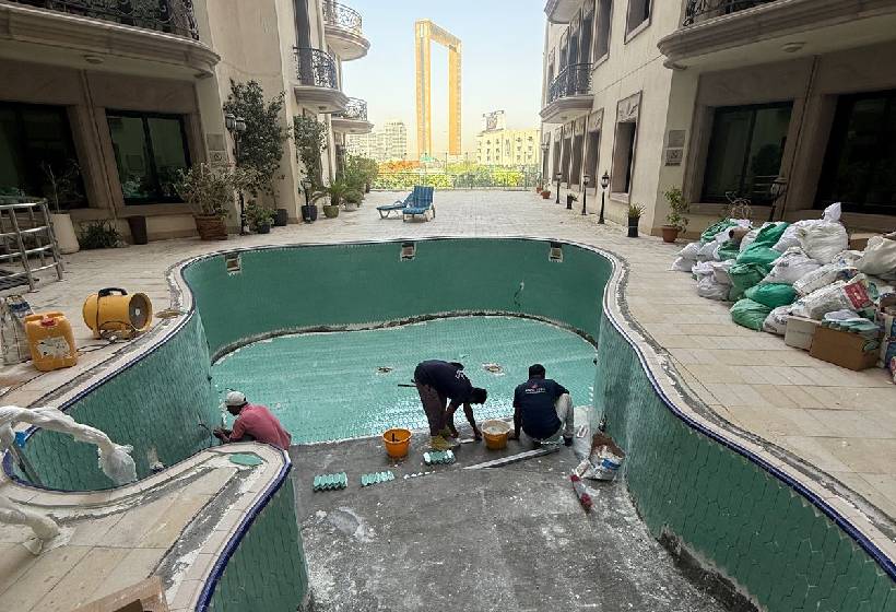Swimming Pool Renovation at Al Waleed Holiday Homes