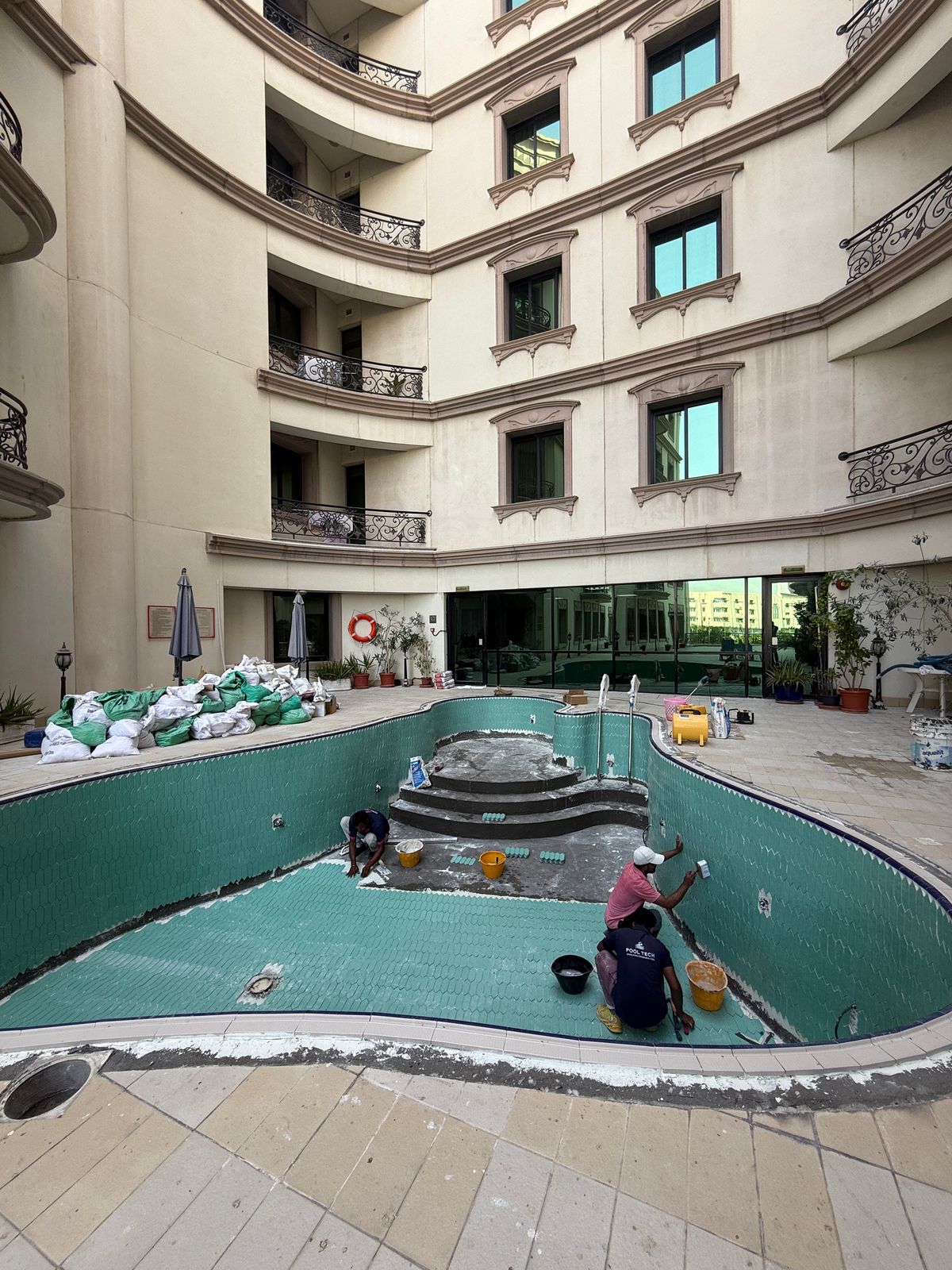 Swimming Pool Renovation at Al Waleed Holiday Homes