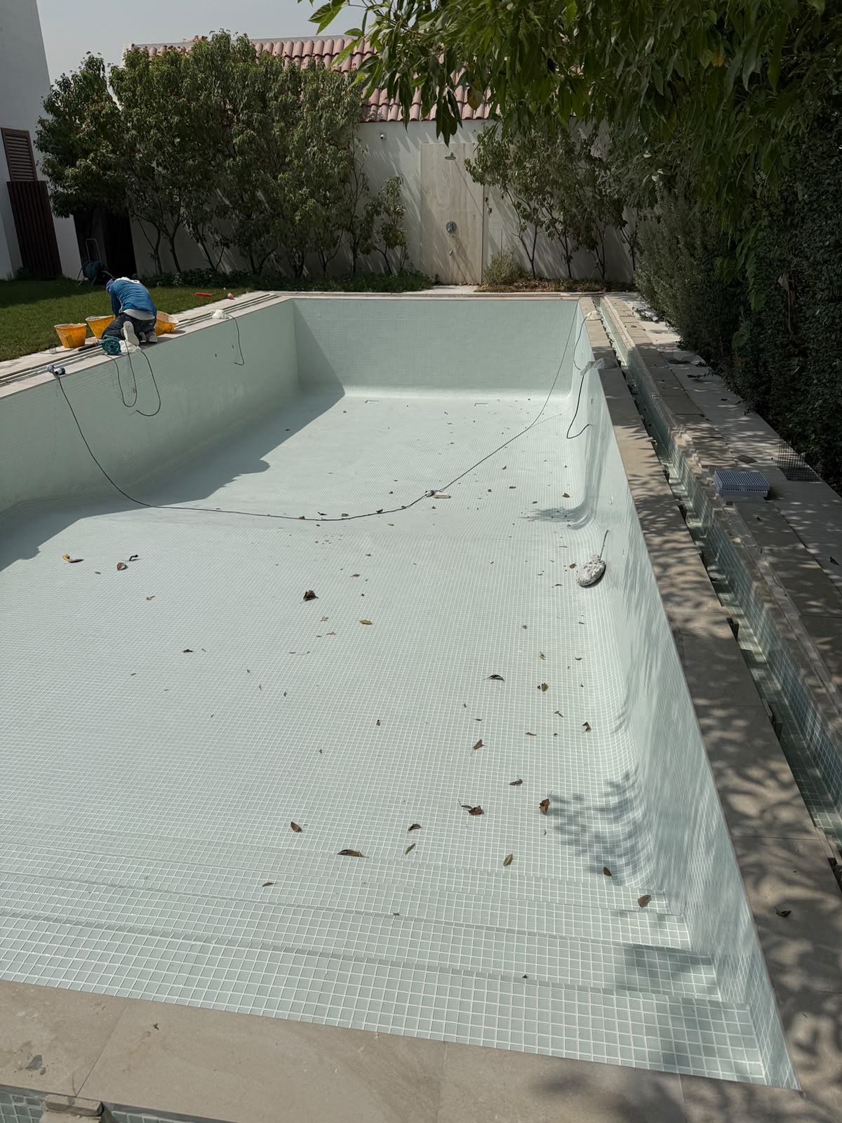 Completed swimming pool renovation