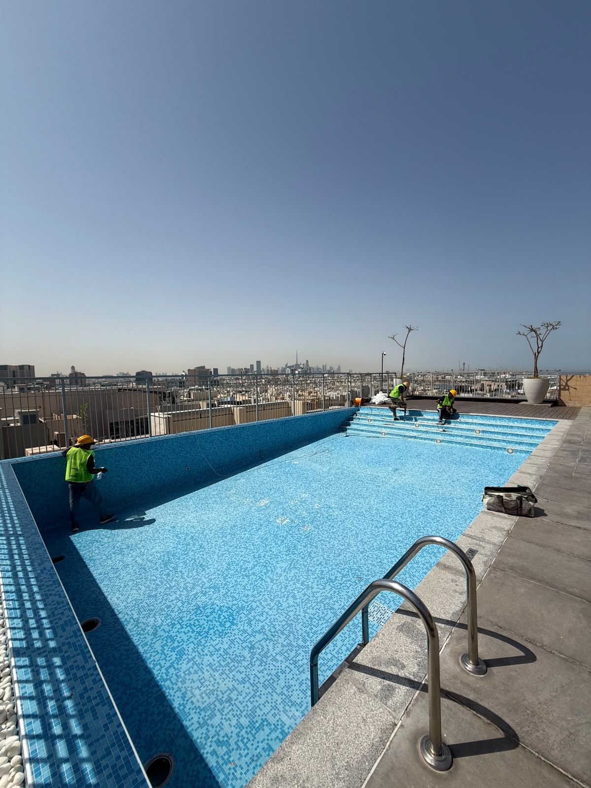 Pool renovation work